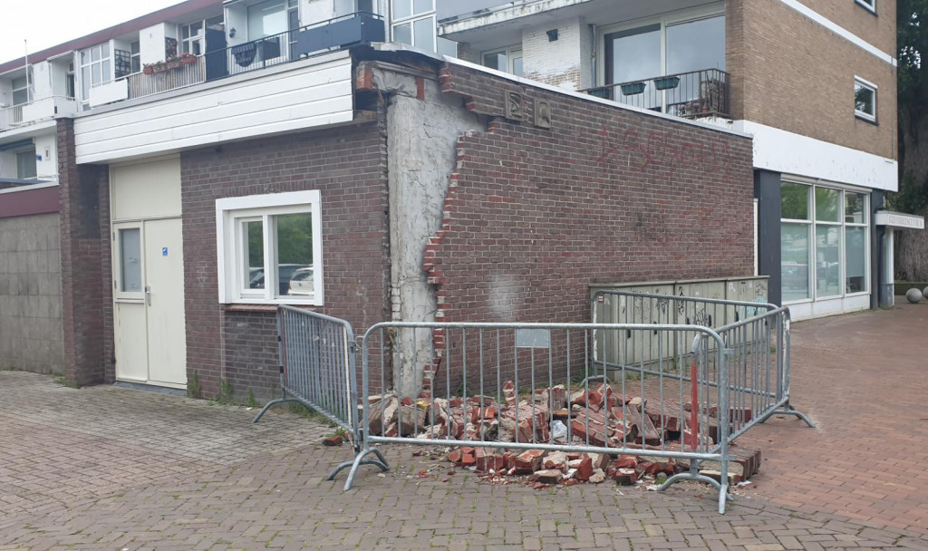 Bakstenen van de muur